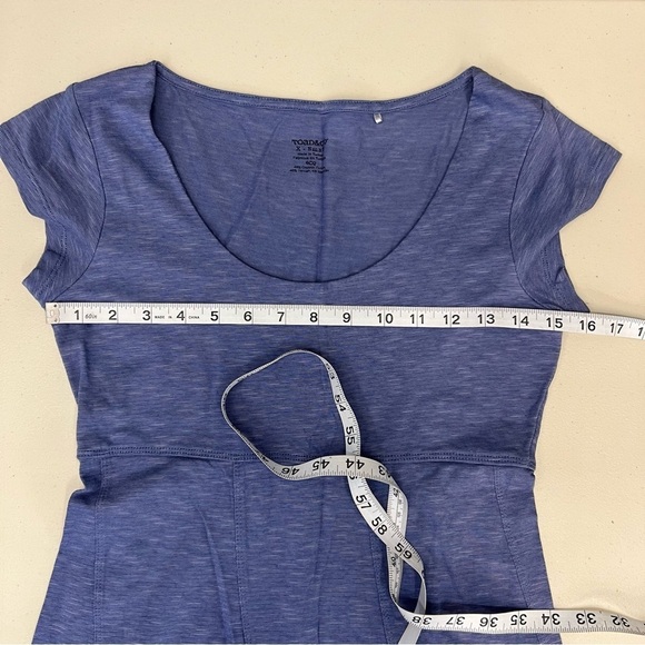 Toad&Co Organic Cotton Blend Blue Dress Size XS - Picture 8 of 11